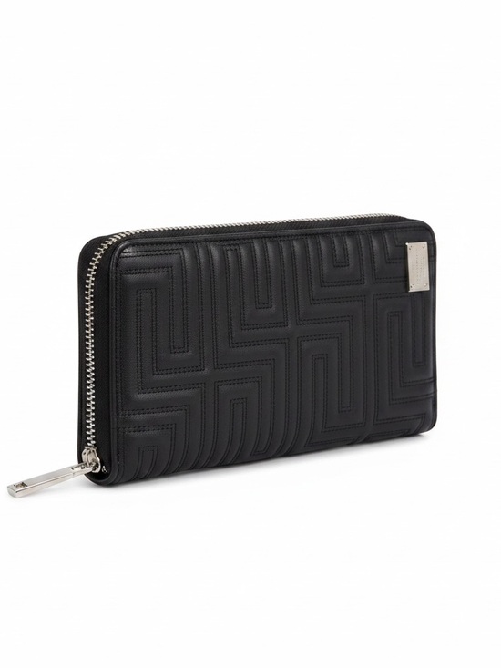 Versace Handbags - Gianni Versace ✨Greca Quilted Leather Zip Around Organizer - Vintage w/Box